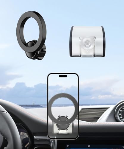 MaserWeller Car Phone Holder for 2015-2025 Porsche Macan 2019-2023 Porsche Cayenne Accessories, 360° Rotation Phone Mount Compatible with MagSafe, Cell Phone Holder Does Not Affect Air Vent by MaserWeller - Used condition - Image 2