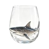 RUITOTP 3D Artis Weingläser mit Hai Oktopuss, Weingläser ohne Stiel, Handgefertigt, Meerestier Barglas Ozean Kraken Trinkglas für Heimdekoration und Meeresliebhaber(Seepferdchen (01 H)