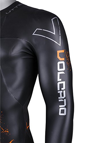 Utter Triathlon Wetsuits Men Fullsleeve Neoprene Wetsuit Diving Surfing Skinsuit Smoothskin Yamamoto Open Water Swimming Volcano (Man, Ml) #TOP4