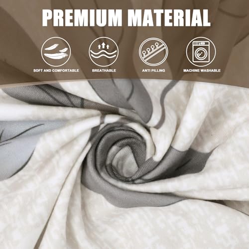 Image of SearchI RV Dinette Cushion Covers, Stretch Camper Cushion Slipcovers for Travel Trailer Couch RV Booth Seat, Replacement Camper Sofa Chair Protector (1 Backrest Cover & 1 Bench Cover, Elegant Foliage)