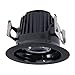 Halo ML4D09NFL930E 4" 900 lm, Narrow Flood, 3000K Black Integrated LED Recessed Trim Module, Black