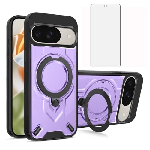 Coque Pixel 9 anti-chute et bris d'écran grâce au verre trempé et béquille
