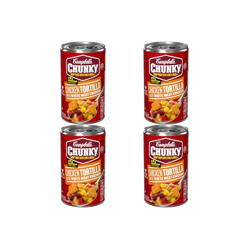 Image of Campbell's Chunky Chicken Tortilla Soup Soup, 18.6 Oz (4 Pack)