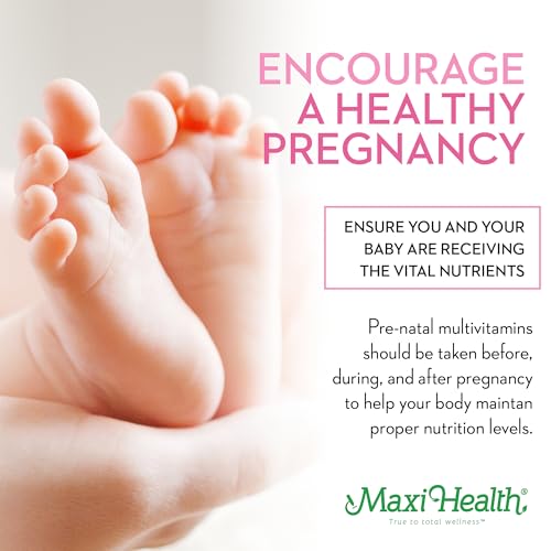 Maxi Health - Methyl Prenatal DHA Prenatal Vitamins Women - Doctor Formulated, Kosher, Gluten Free Prenatal Multivitamin with 25 Nutrients Including DHA, Folic Acid & More, 60 Liquid Caps