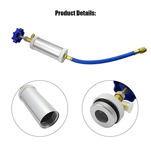 Qnbes R134A R12 2OZ A/C Air Conditioning Injection Tool, Quick Coupler Refrigerant Oil And Dye Injector Tool thumb #4