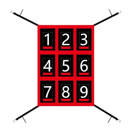 kowaku Baseball Strike Zone Target Softball Target Numbered Pitching Target for Catching Pitcher Accuracy Training Hitting Throwing