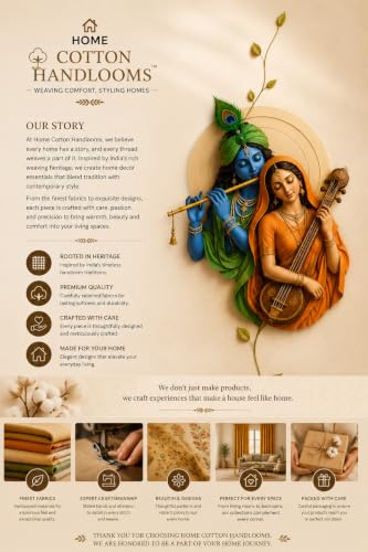 Image of Radha Krishna Digital Print Eyelet Curtain | 9Ft 1pc| Home /Temple Decor