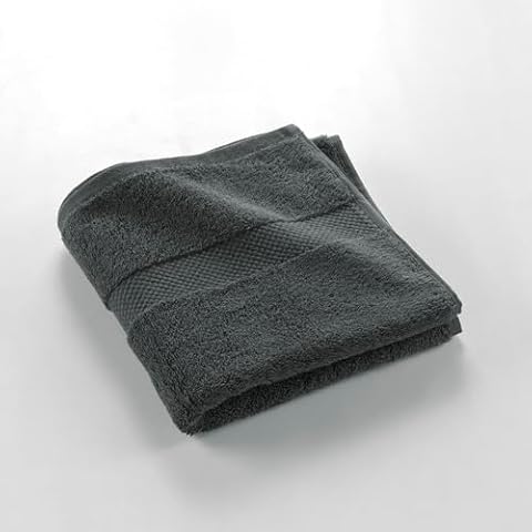 Drap de Bain Douceur d'Intérieur Elegance Anthracite Cover
