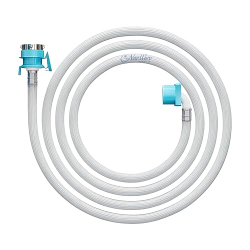 NEW WARE 8 Meter Hose Inlet Pipe for Top Loading Fully Automatic Washing Machine | PVC Water Inlet Hose