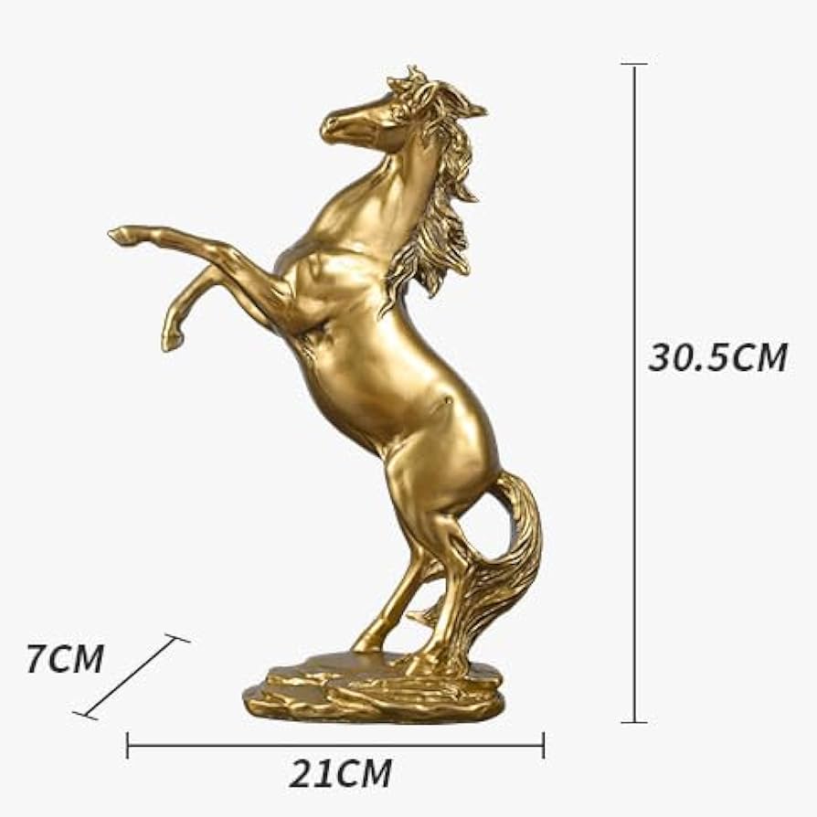 金色の馬の彫刻 金色の馬の彫刻