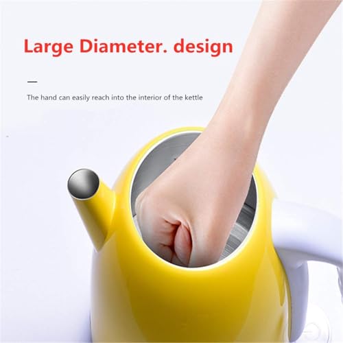 Kettle, Tetera Eléctrica de Acero Inoxidable 1L Amarilla miniatura 5