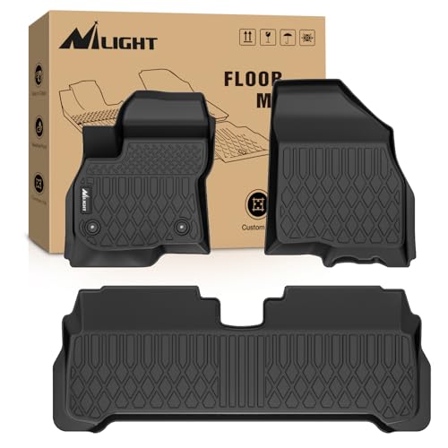 Image of Nilight TPE Floor Mats for Chevy Bolt EUV 2022 2023 2024 | All Weather Custom Fit Heavy Duty Floor Liners