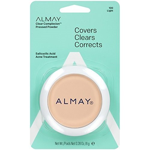 Almay Clear Complexion Pressed Powder, Light 100, 0.35-Ounce Packages (Pack Of 2) #TOP1