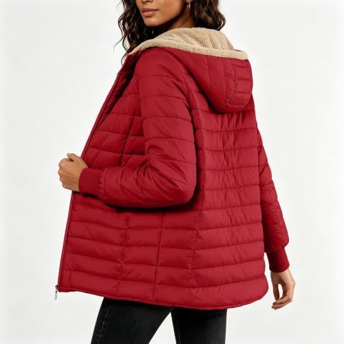 Women's Down Winter Coats Winter Insulated Fleece Linded Hooded Jackets - image 4