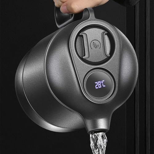 Hervidor eléctrico sin cable de acero inoxidable 1.6L blanco miniatura 7