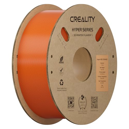Creality ABS Filament 1.75mm 1KG, High-Speed 3D Printer ABS Filament Up to 350mm/s, High Impact Resistance, Odorless Non-Toxic and Without Stringing or Clogging, Fit Most FDM 3D Printers, Or