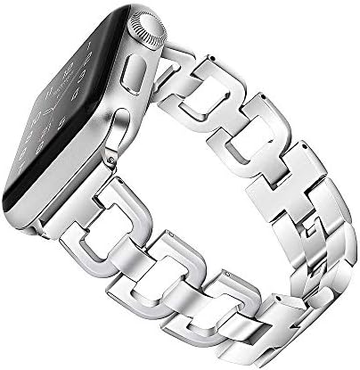 Compatible with Apple Watch Band 38mm 40mm 41mm 42mm 44mm 45mm 46mm 49mm, Women Strap For iwatch Series 11 10 9 8 7 6 5 4 3 2 1 SE SE2,D-Shape