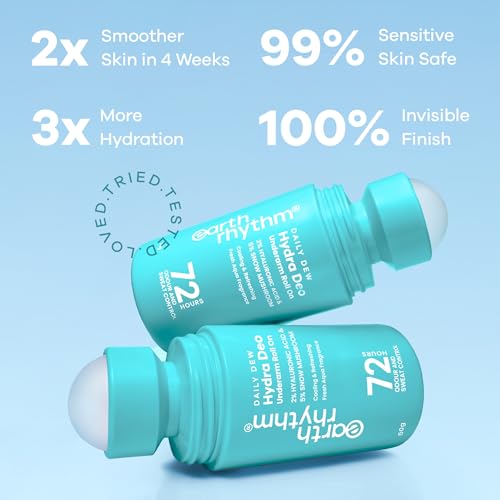 Image of Earth Rhythm 2% HA Aqua Fresh Cooling Underarm Roll On No Aluminium No Paraben - Cooling Deo