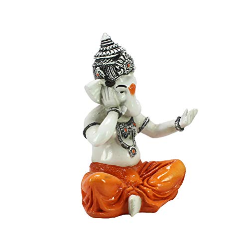 Image of eCraftIndia Lord Ganesha Singing Song Decorative Showpiece - 20 cm