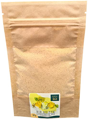 Quittenpulver Bio Natural (50 gramm) Quitten Getrocknete und gemahlene LT-EKO-001 Cover