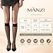 MANZI 12 Pairs Lady's Sheer Knee High Stockings ( 6 Pairs Black,6 Pairs Nude)