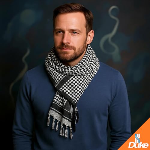Duke Defense Keffiyeh - Tactical Desert Scarf Cotton Keffiyeh Scarf Military Scarf Keffiyeh Authentic - 100% Cotton Shemagh2