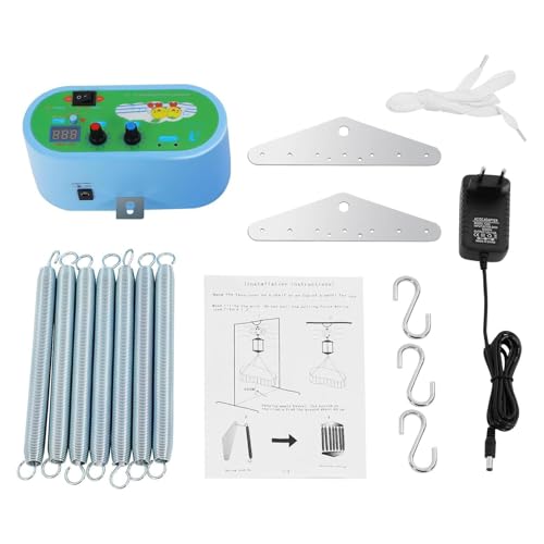 Shaersu Baby Delight Mosyet, Baby Rocker,Cama de la Cuna Durmiente de la Cama | Swing eléctrico de Juego de Juegos para niños pequeños, Carga de rodamiento de 20 kg/44 Libras para el hogar