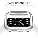 Recoppa Compatible for Apple Watch Case 45mm Series 7 8 9, Shockproof Ultra-Thin Hard PC Bumper Case All-Around Edge Protective Cover Frame[NO Screen Protector] for iWatch Accessories, Silver