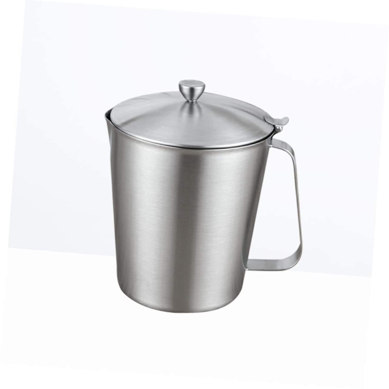 BESTYASH Misurino per Misurare e Mantenere Caldo Latte da 700ml in Acciaio Inossidabile con Coperchio Speciale Tazza Graduata per Espresso e Latte