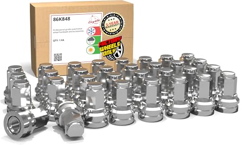 Image of Wheel Accessories Parts 32 Pcs M14x1.5 14x1.5 Thread OEM Style Lug Nuts 1.91 inch Long Chrome 13 /16 inch 21mm Hex Fits Ford F-250 F-350 F-450 F-550 Super Duty HCPZ-1012-B | 611-930