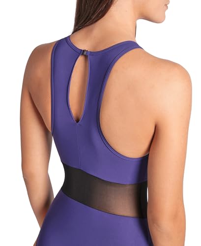 ARENA Feel Women's Mesh Panels Vent Back One Piece Swimsuit Elegant Sexy Ladies Bathing Suit Stretchy Sophisticated Swimwear4