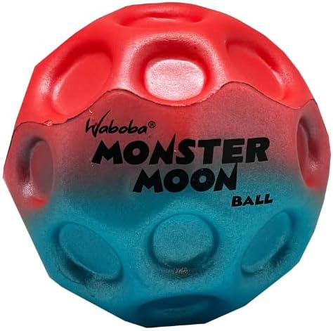 Waboba Monster Moon Ball - The New Larger Super Bouncing Ball - Scarlet Rush