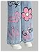 RoseSeek Toddler Girls' Vintage Floral Heart Graphic Denim Jumpsuit Baggy Wide Leg Jeans Overall with Pockets Medium Wash Blue 6 Years