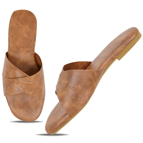 Image of DFR Women Casual Cushioned Flat Slippers Woman