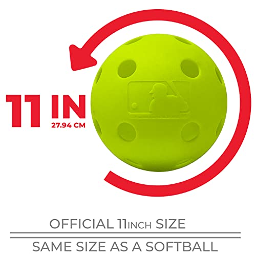 image for Franklin Sports Plastic Softballs - Indestruct-A-Ball Plastic Practice