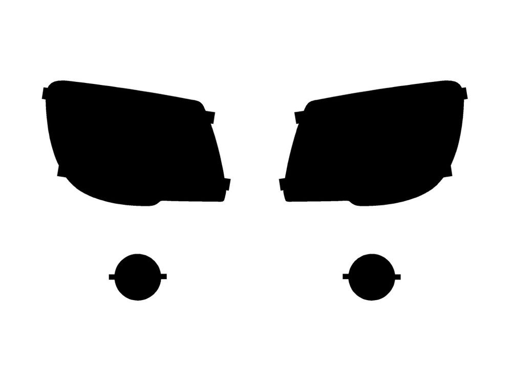 Rvinyl Headlight Tint Covers Compatible with Toyota 4Runner 2006-2009 - Installation Kit