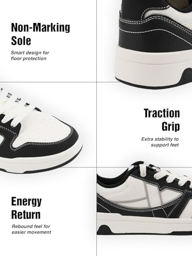 Image of XTEP Mens Sneakers Non Marking Skateboard Shoe I Durable Grip I Indoor Sports Support I Stable Traction I Casual Sports Shoe