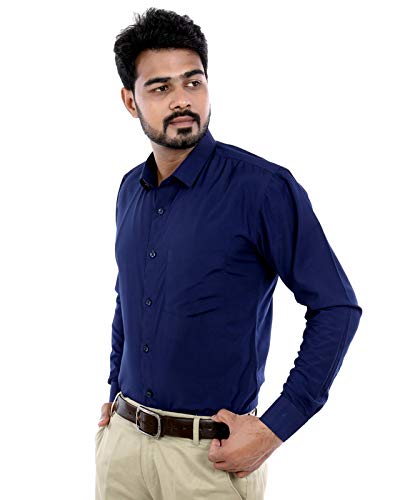 Buy New Men's Shirt Casual Solid Cotton 