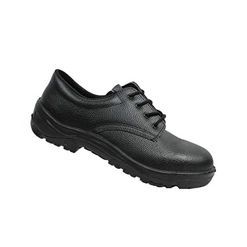 Ergos Madrid 2 S1P SRC Chaussures de sécurité Chaussures de Travail Plat Noir, Taille:37 EU