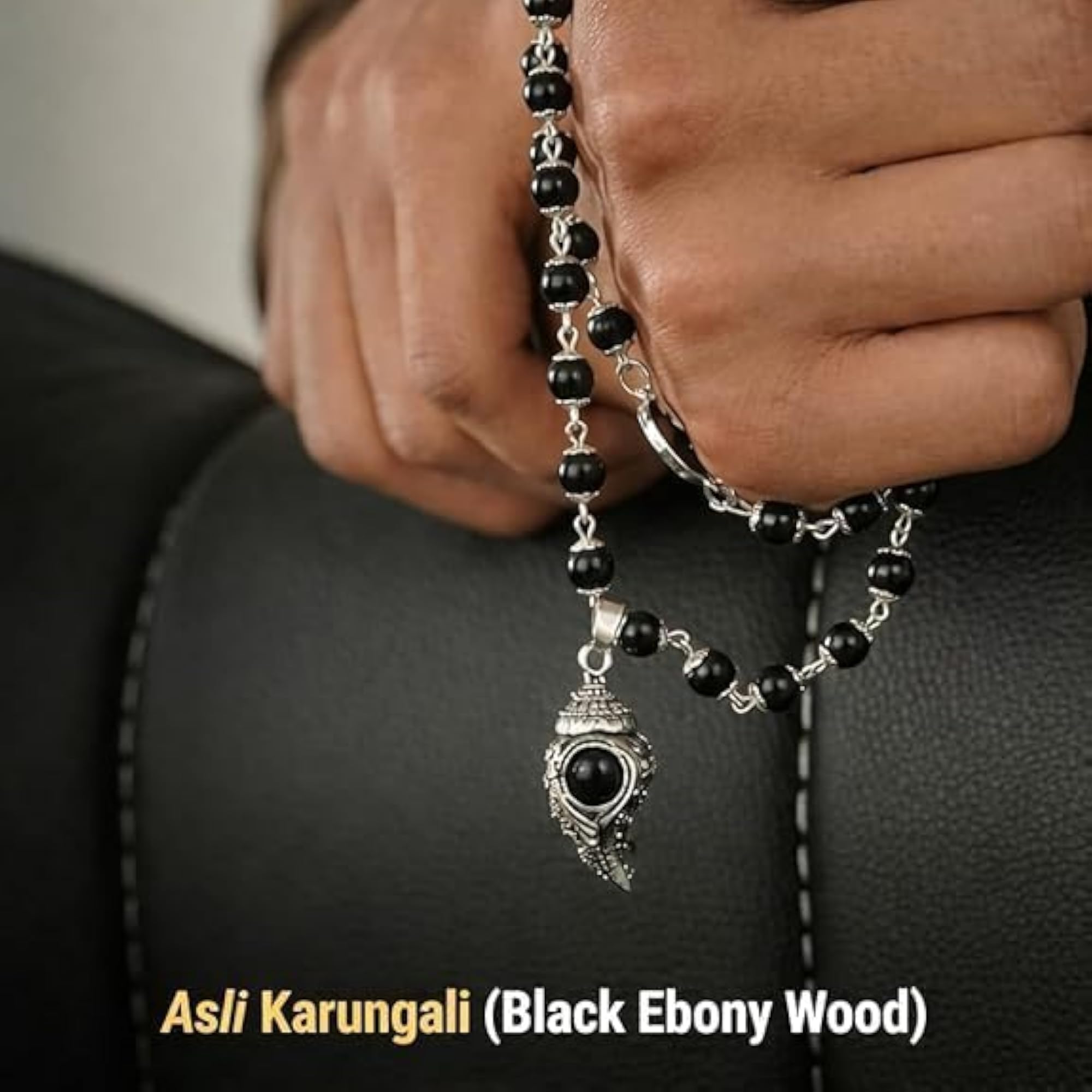 Murgan Karungali Mala with Shankh