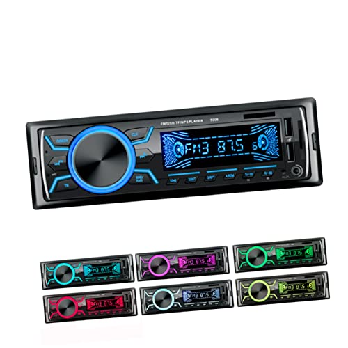 Reproductor de audio para automóvil BUGUUYO con doble USB pantalla LCD y lector de tarjeta 5