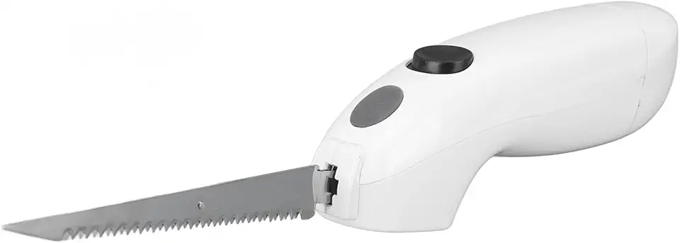 Irfora Faca Elétrica Easy Slice, Faca de filé Elétrica Sem Fio de Aço Inoxidável para Piquenique Em Restaurante Doméstico, Cabo Confortável, Lâminas Removíveis, Segura para Máquina de