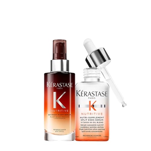 Kerastase Nutritive 8h Magic Night Serum 90ml Split Ends Serum 50ml