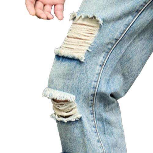 Men's Relaxed Baggy Skateboard Jeans Casual Loose Fit Trousers Streetwear Straight Leg Hip Hop Pant2
