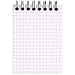 Rhodia 115009C - Spiral Notebook (Full Bound) Black - A7 - Small Squares - 80 Detachable Sheets - 80G Clairefontaine Paper - Soft and Resistant Coated Card Cover - Classic