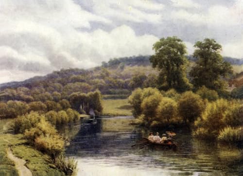 Moderne Art Murale Impression Streatley Reach Alfred Robert Quinton Peinture Poster 60x90