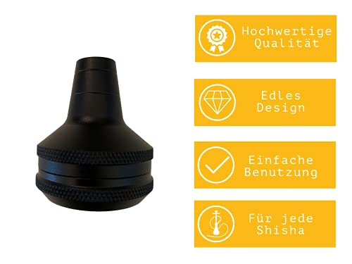 Flying Owl Shisha Molassefänger mit Gewinde - aus Aluminium mit Adapter für alle Shisha - Premium Design für Shisha… – Bild 3