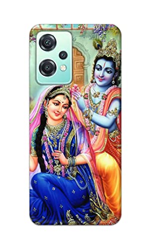 Image of Printed Hard Back Cover Case for OnePlus Nord CE 2 Lite 5G Back Cover (Radha Krishna) -1803