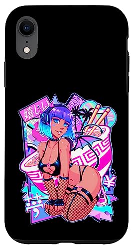 Sexy Anime Mädchen Japanisch Sexy Dämonenmädchen Cosplay Hülle für iPhone XR