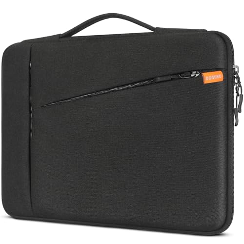 DOMISO Laptoptasche Laptop Tasche Hülle für MacBook Air 15 zoll M5(2026) M4 M3 M2 14-15 zoll HP Dell ASUS Lenovo Laptophülle Damen Notebook Sleeve Case Bag Schutzhülle mit Griff Schwarz
